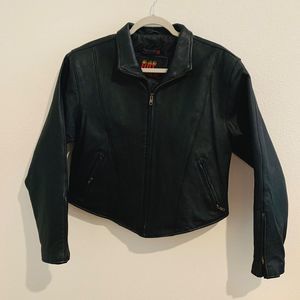 HOT LEATHERS- 3M Thinsulate Thermal Insulate Women’s Black Leather Jacket- Sz XL